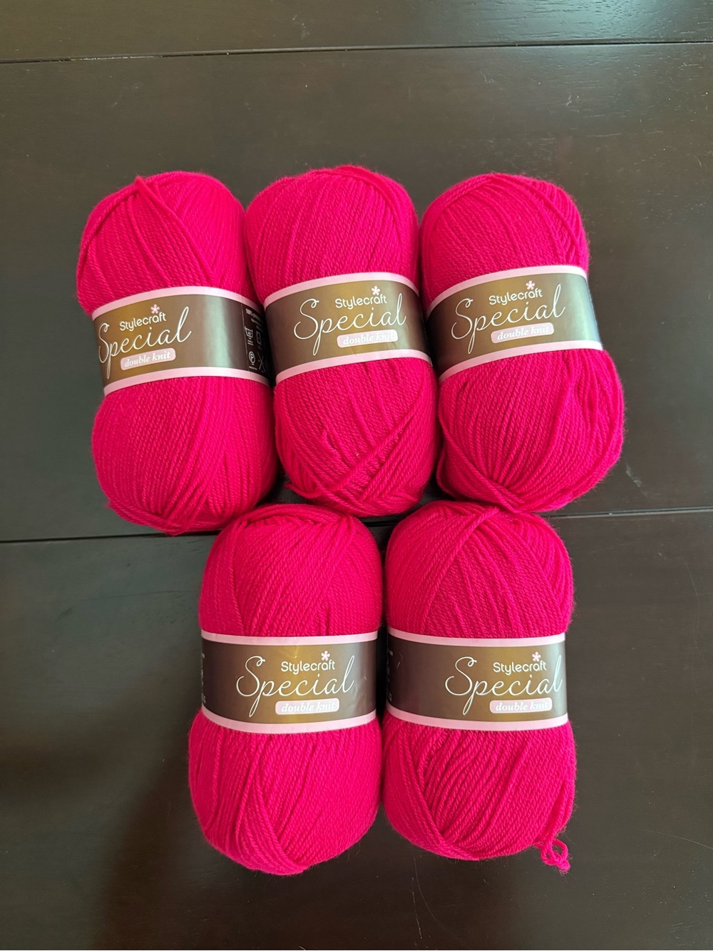 Stylecraft Special Double Knit Yarn - Bright Pink - 5 Skeins